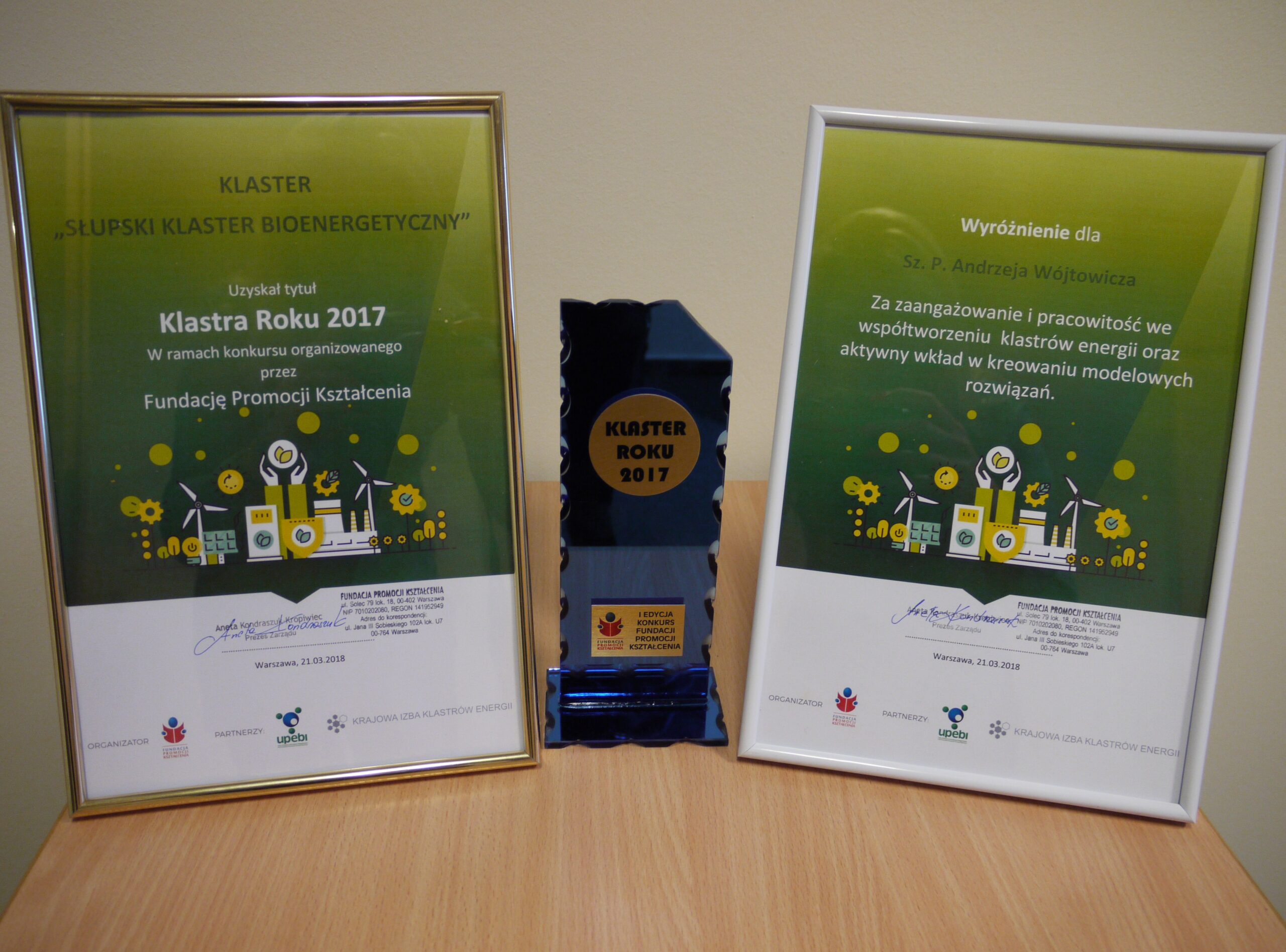 Słupski klaster nagrodzony jako jeden z czterech!